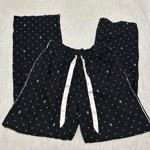 Victoria's Secret Charcoal Polka Dot Pajama Pants